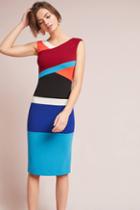 Tracy Reese Geometric Colorblocked Column Dress