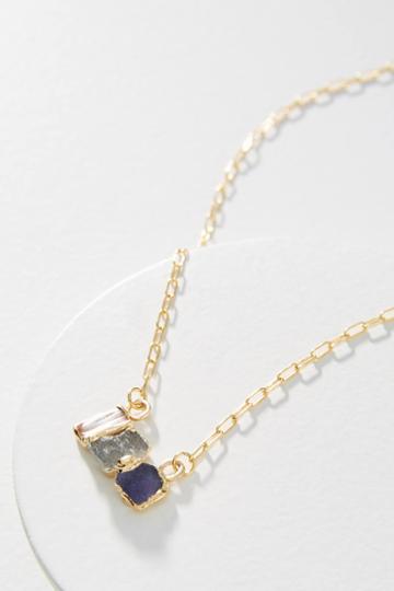 Dani Barbe Raw Gemstone Pendant Necklace