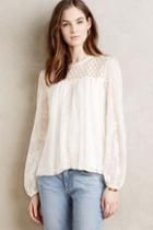 Everleigh Embroidered Lace Peasant Blouse
