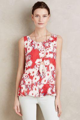 Paper Crown Espelette Ruffle Tank