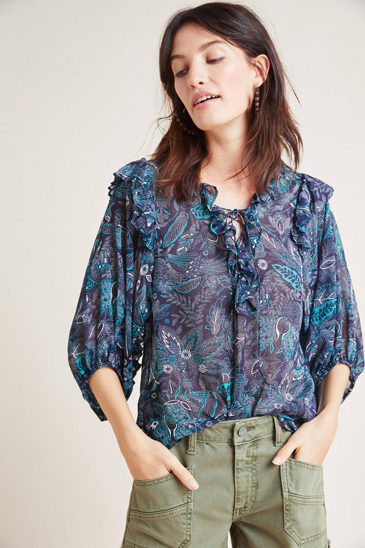 Anthropologie Haida Peasant Top