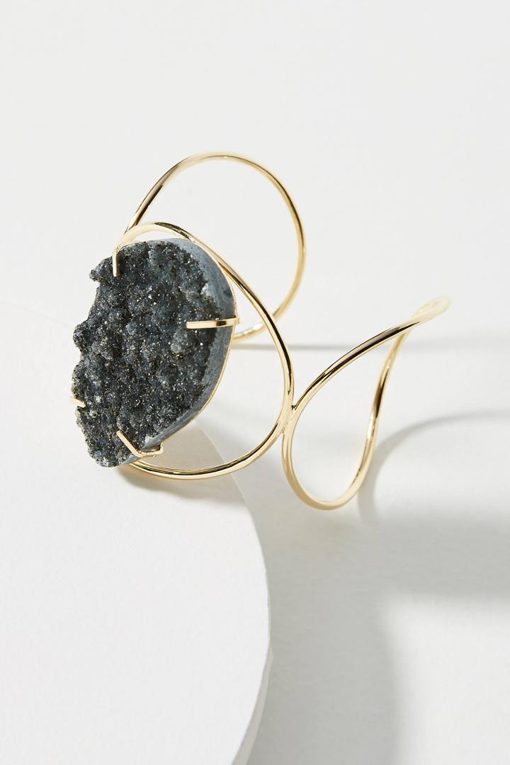 Anthropologie Druzy Wired Cuff Bracelet