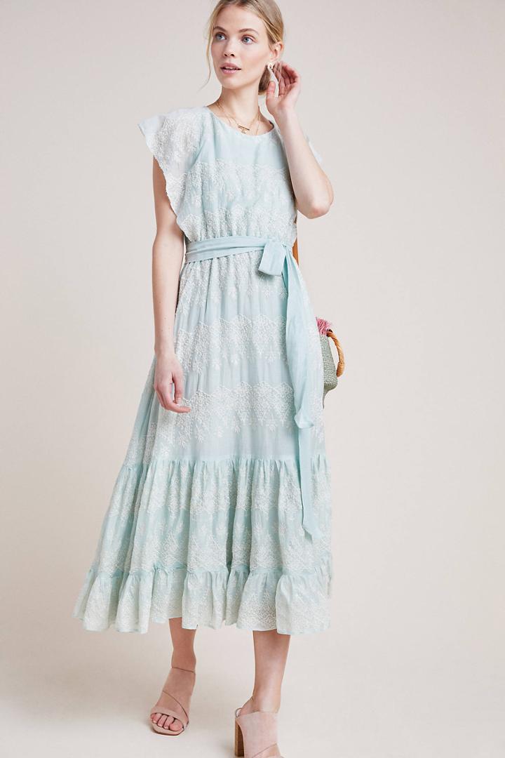 Love Sam Amia Embroidered Maxi Dress