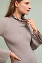 Anthropologie Bell-sleeve Turtleneck Sweater