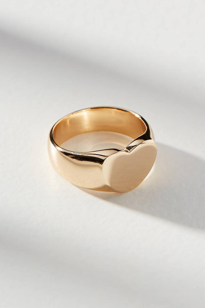 Melanie Auld Heart Signet Ring