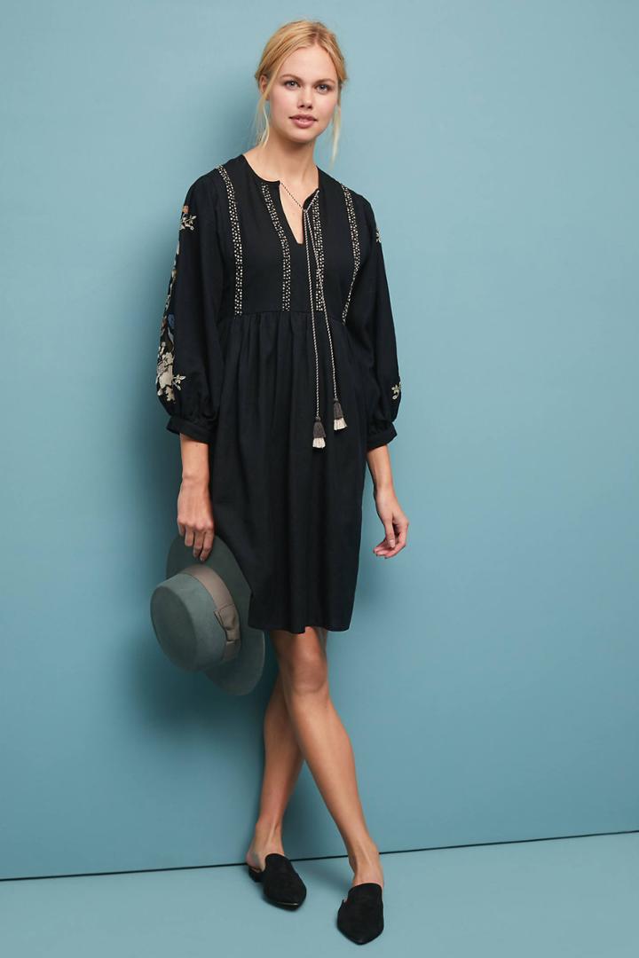 Velvet By Graham & Spencer Bettina Embroidered Tunic Dress