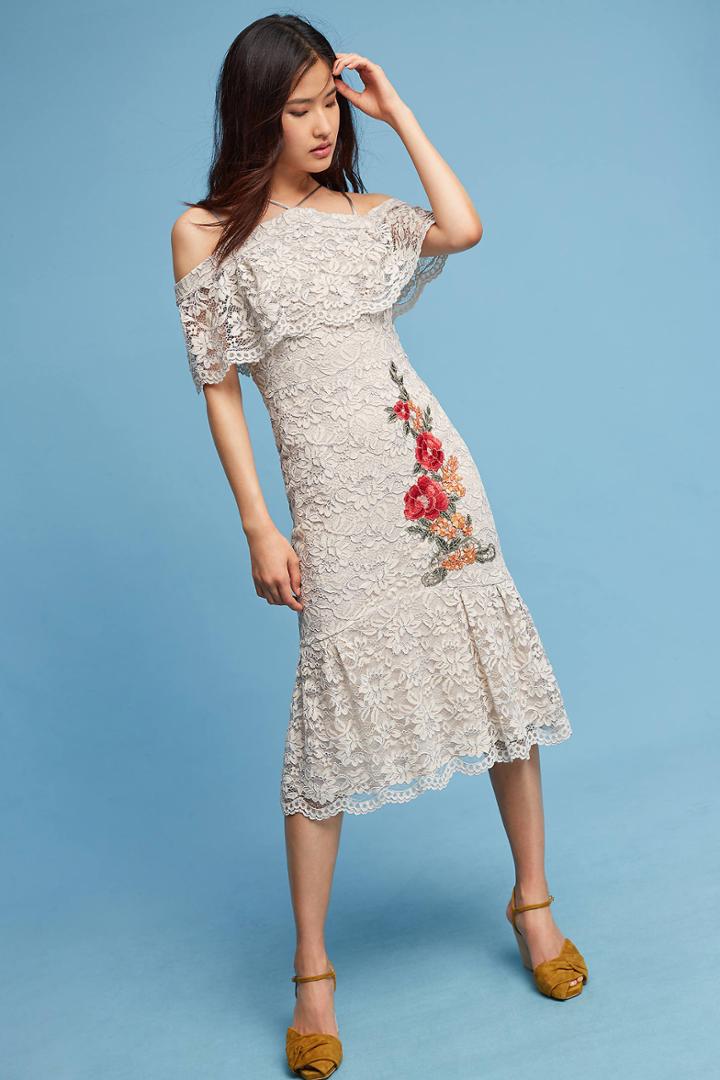 Nicole Miller Gramercy Lace Trumpet Dress