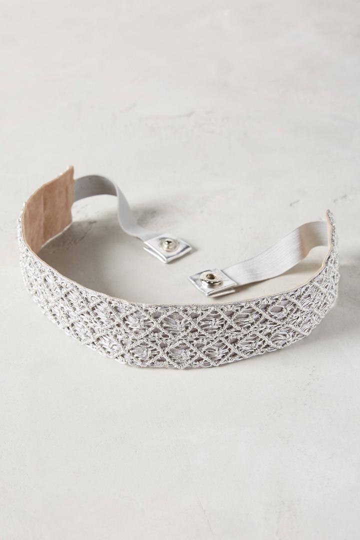 Deepa Woven Metallic Belt
