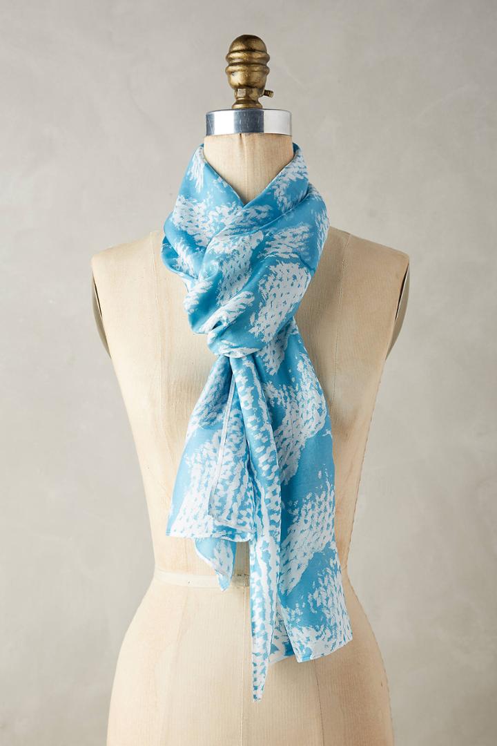 Kevin Harris Textile Cable-printed Silk Scarf