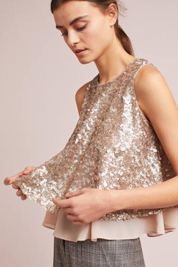 Sunday In Brooklyn Sequined Shell
