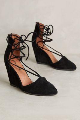 Jeffrey Campbell Ouverte Wedges Black