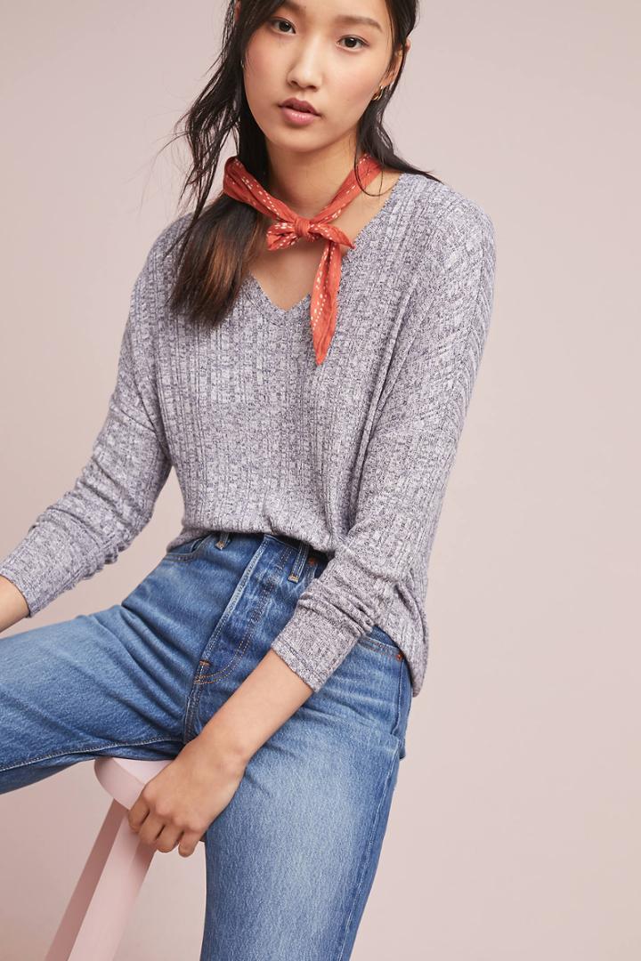 Akemi + Kin Kinsley V-neck Top