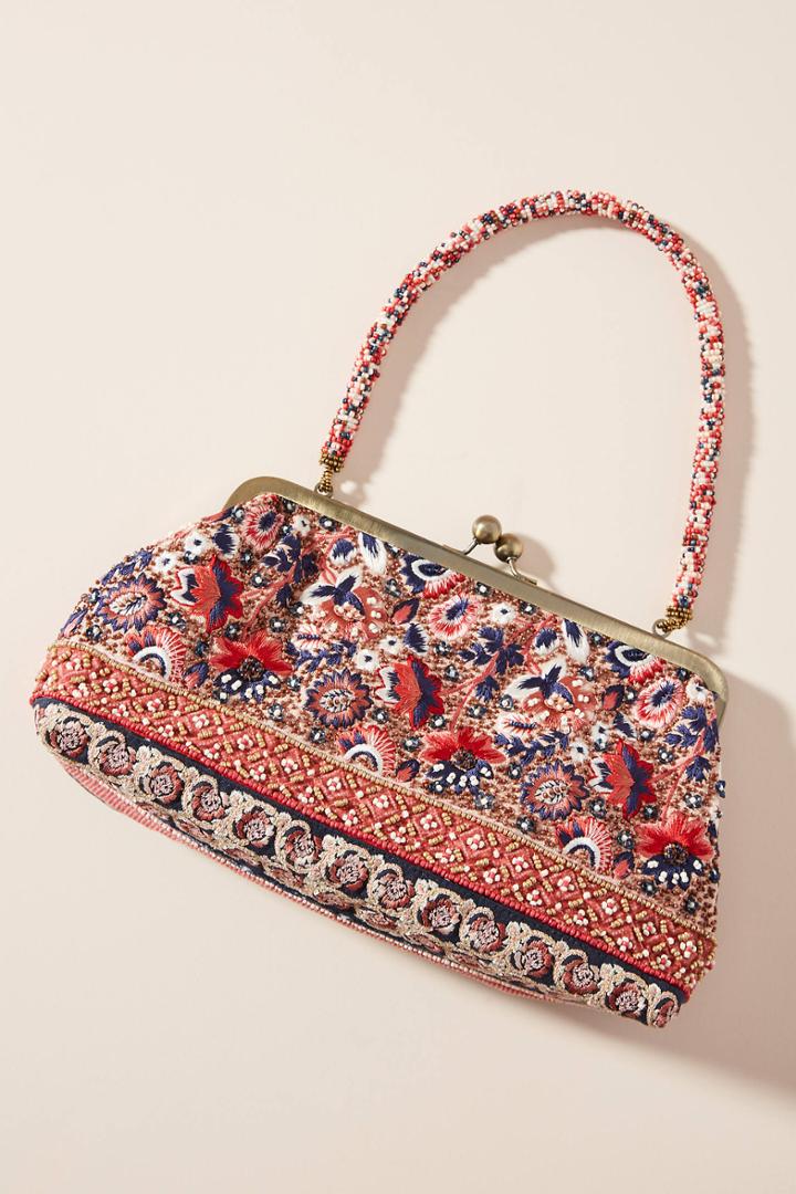 Anthropologie Elsie Embroidered Clutch