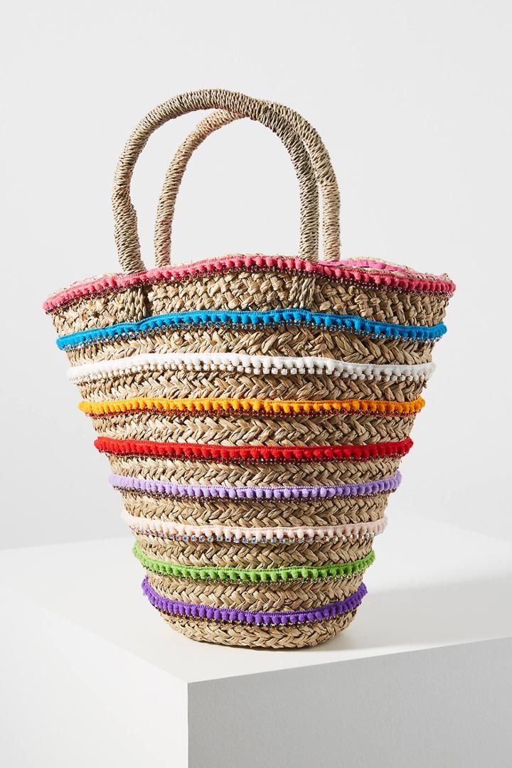 Mystique Rainbow Striped Tote Bag