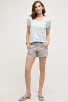 Pilcro Linen Shorts Grey