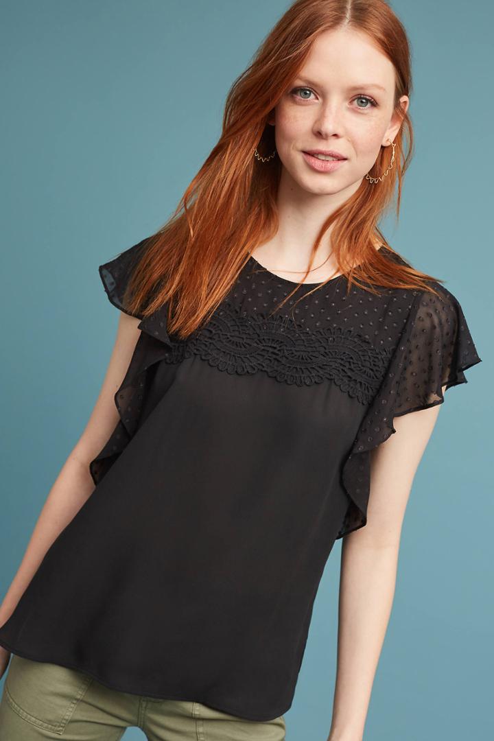 Daniel Rainn Rhodes Flutter Blouse