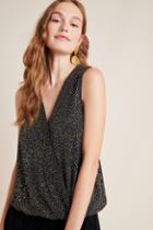Eri + Ali Evita Surplice Shimmer Top