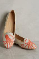 Chatelles Embroidered Octopus Flats