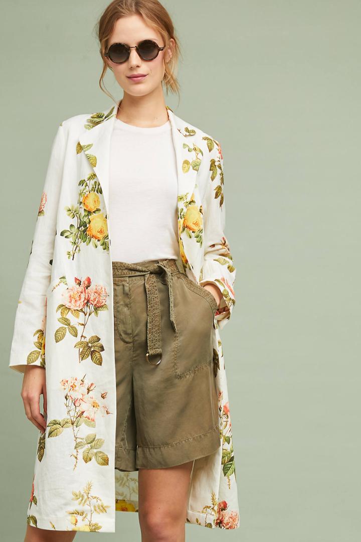 Payal Pratap Floral Longline Blazer