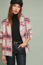 Maeve Plaid Eyelash Jacket