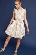 Shoshanna Gingham Double-tie Dress