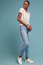 Joe's Jeans Joe's The Charlie High-rise Striped Skinny Ankle Jeans