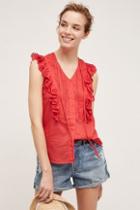 St Ruffled Eyelet Tank