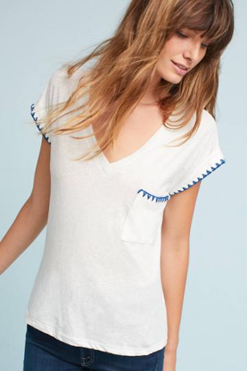 Dolan Left Coast Embroidered Pocket V-neck Tee