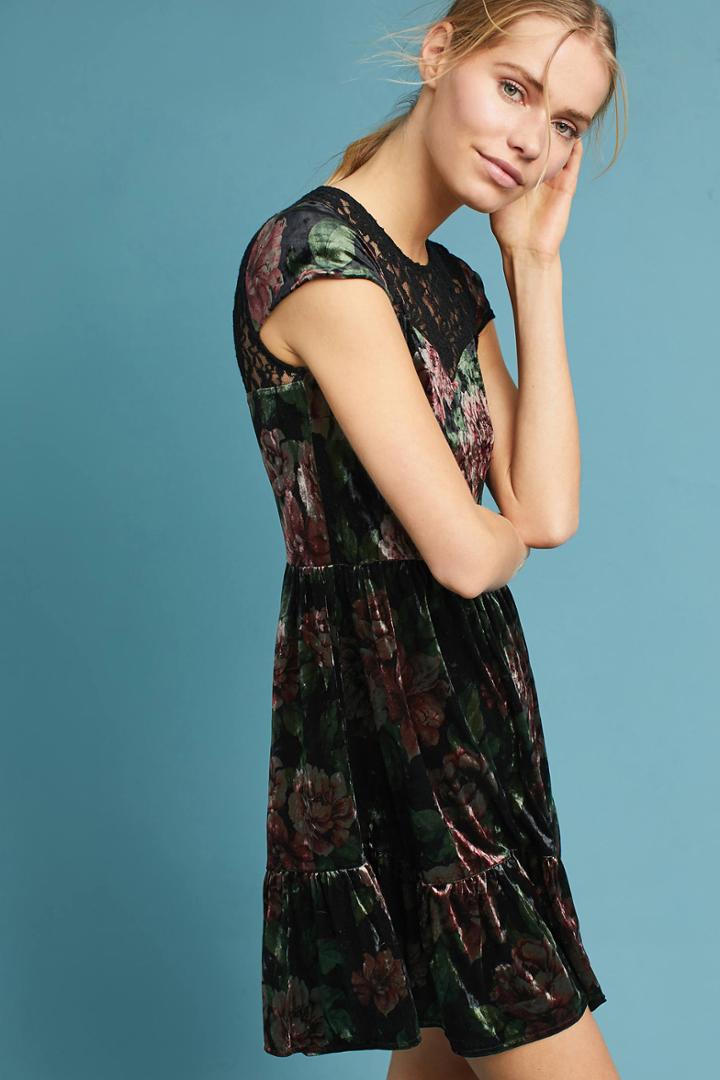 Anama Velvet Swing Dress