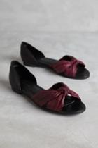 All Black Eel Bow Flats Purple