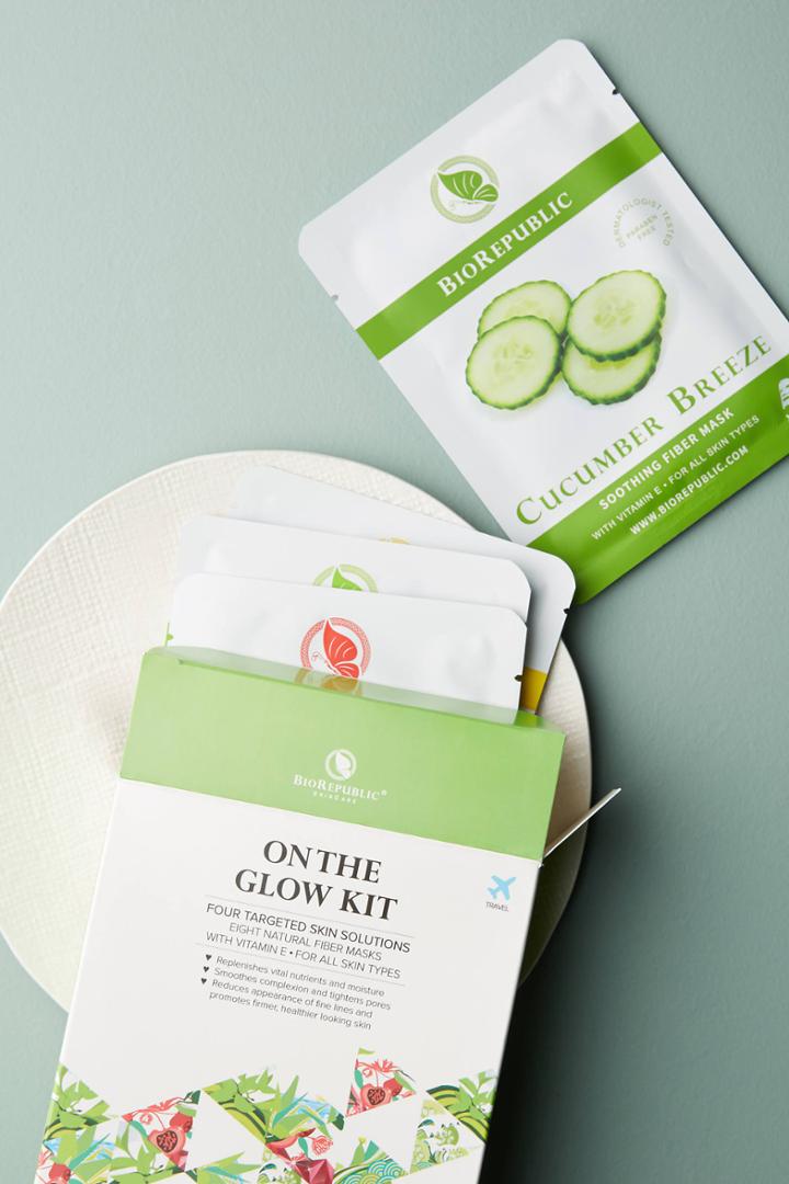 Biorepublic Skincare On The Glow Sheet Mask Set