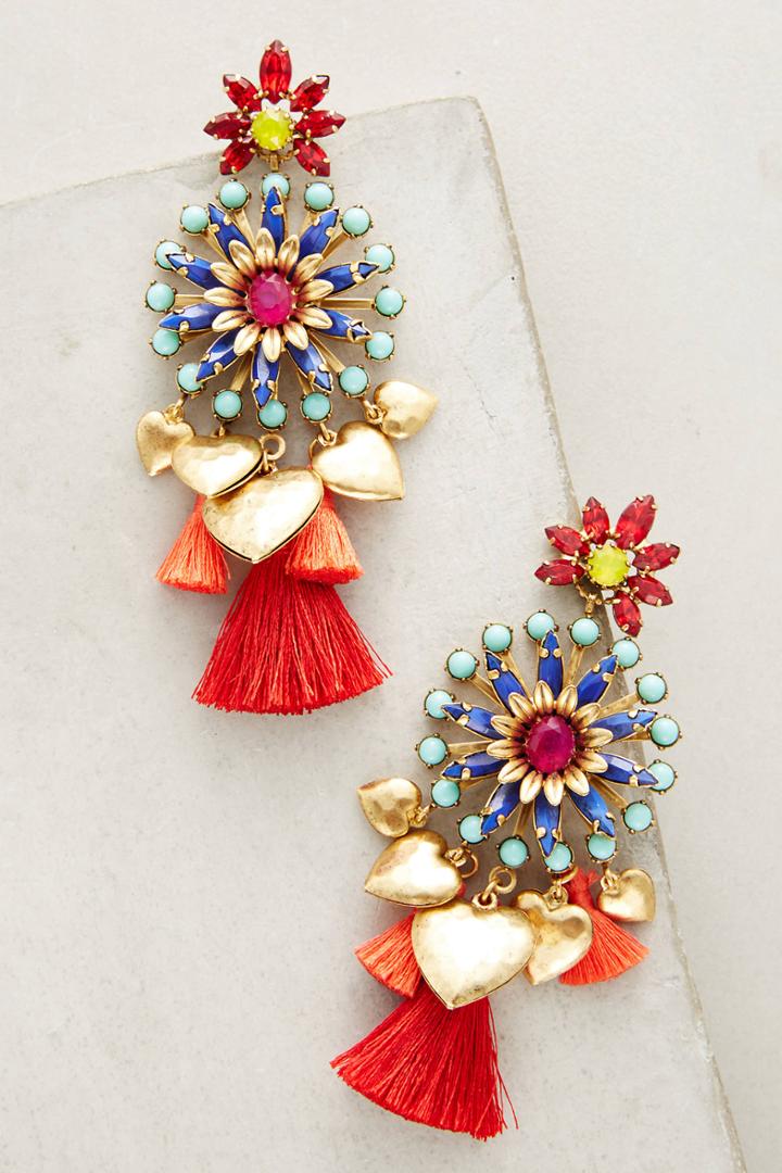 Elizabeth Cole Hothouse Drop Earrings