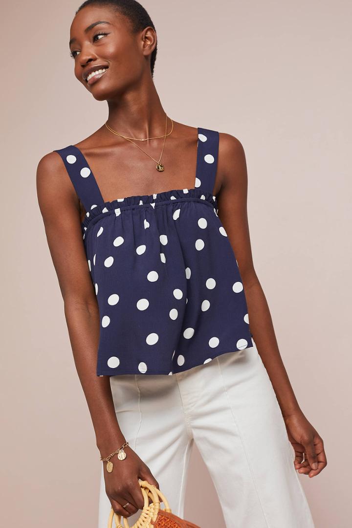 Maeve Polka Dot Swing Top