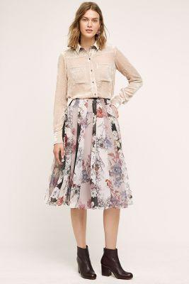 Varun & Nidhaki Flowerful Skirt