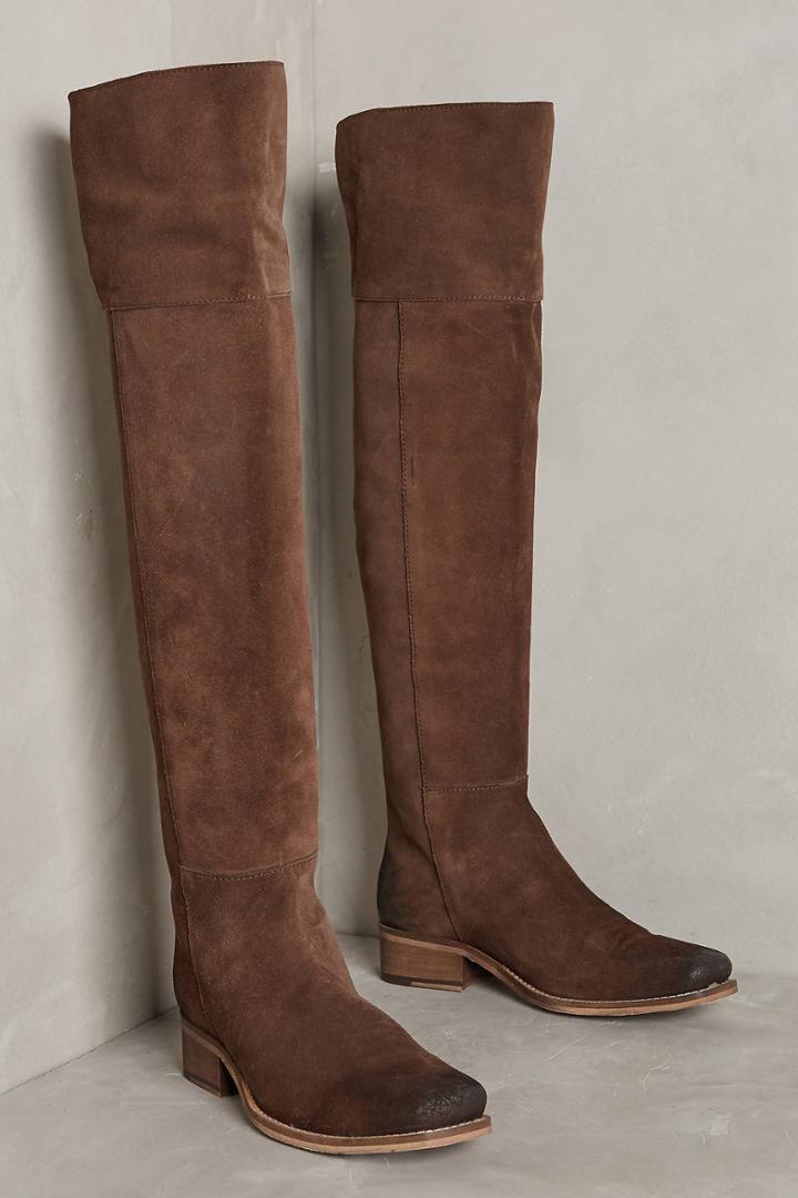 Anthropologie Bt Square Toe Otk Suede