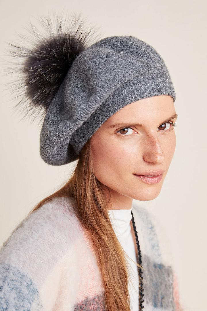 Anthropologie Geneva Pommed Beret