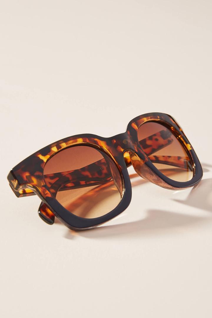Anthropologie Mixed Motif Square Sunglasses
