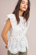Ne Quittez Pas Amanda Lace Peplum Top
