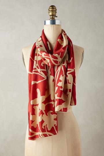 Kevin Harris Textile Burnout Silk Scarf