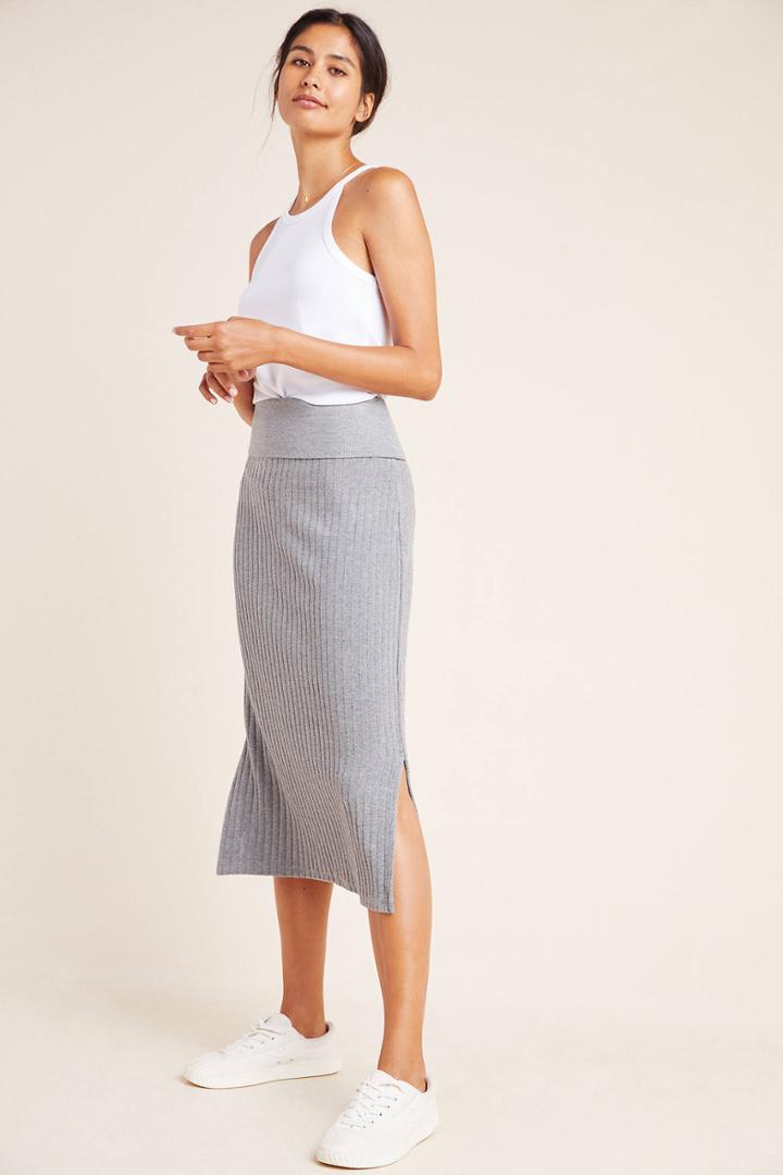 Saturday/sunday Caro Ribbed Pencil Skirt