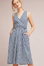 4our Dreamers Grecca Gingham Midi Dress