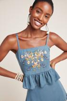 Dolan Left Coast Maria Embroidered Peplum Cami