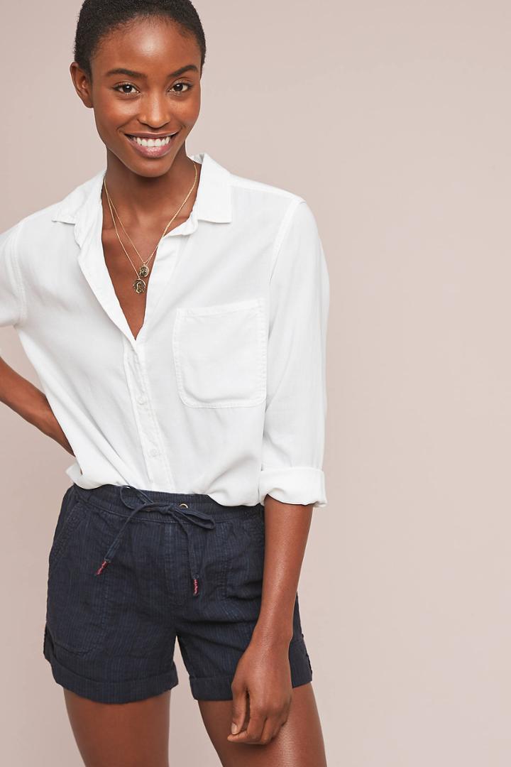 Anthropologie Linen Shorts