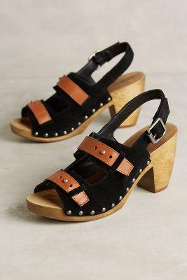 Kelsi Dagger Ben Suede Clogs Black