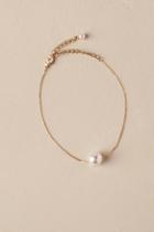 Anthropologie Bea Pearl Bracelet