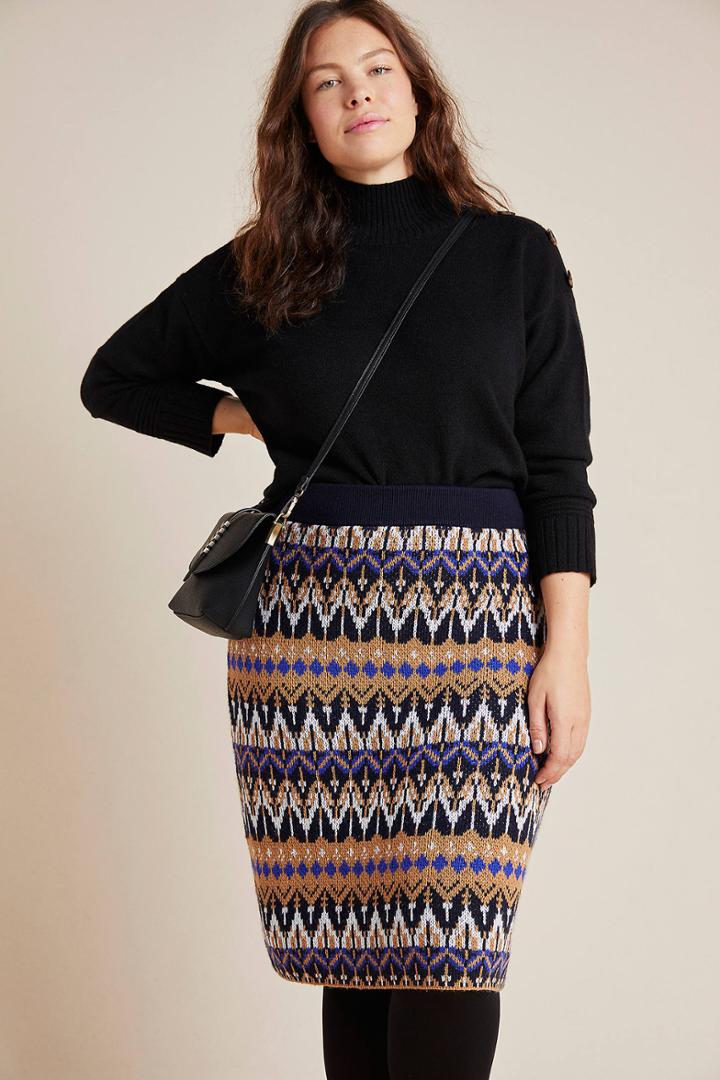Anthropologie Saoirse Sweater Midi Skirt