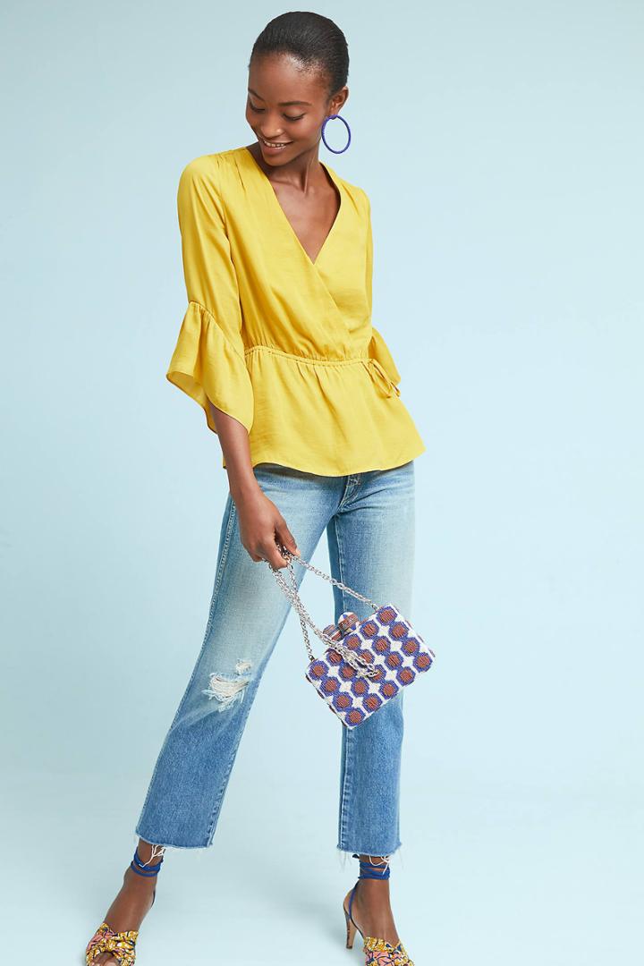 Dolan Left Coast Cypress Wrap Blouse
