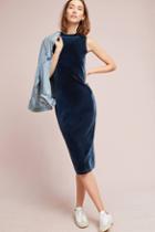 Anthropologie Clc Velvet Column Dress