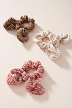 Anthropologie Darrah Velvet Ponytail Holder Set
