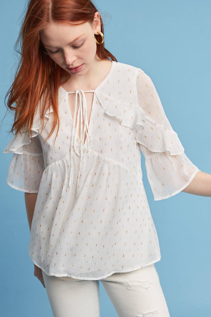 Isla Maude Esha Metallic Blouse